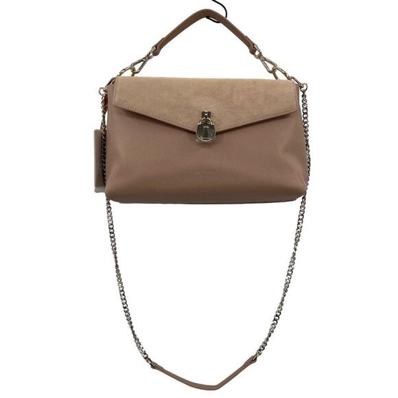 NWT Ted Baker Taupe Padlock Leather Handbag - Picture 3 of 16